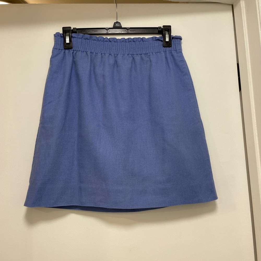 J Crew Mid-Length Skirt/ Medium Blue